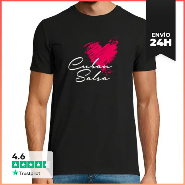 Camiseta Hombre Clásica Cuban Salsa Salsa Dance LaTostadora