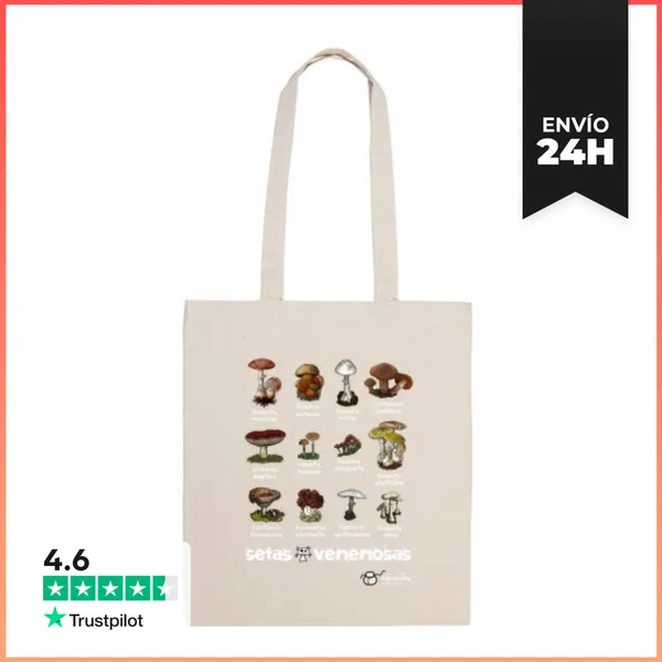 Bolsa De Tela Setas Venenosas :S (fondos Oscuros) LaTostadora