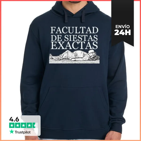 Sudadera Unisex Con Capucha FACULTAD DE SIESTAS BN LaTostadora