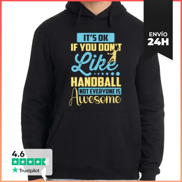 Sudadera Unisex Con Capucha Cita Divertida De Balonmano