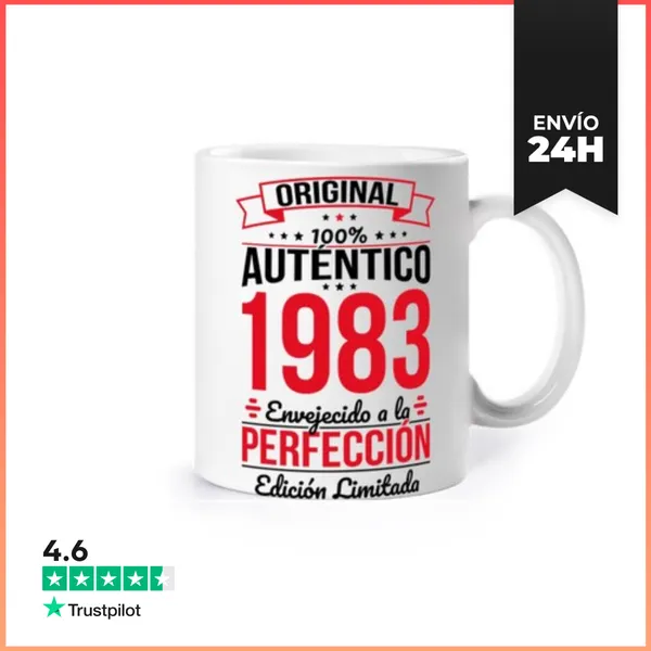 Taza 1983 - 40 Años Original Perfección LaTostadora