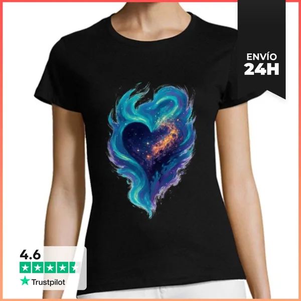 Camiseta Mujer Clásica Amor - Amor - San Valentín - Corazón