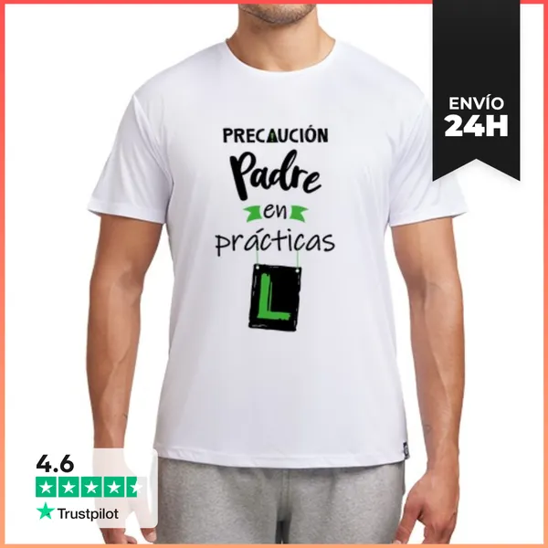 Camiseta Deportiva Hombre Padre En Prácticas - Camiseta Sport