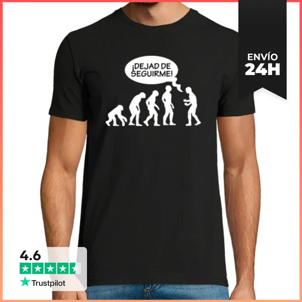 Camiseta Hombre Clásica Dejad De Seguirme LaTostadora