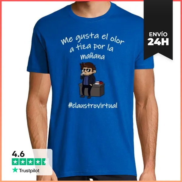Camiseta Hombre Clásica Tiza Blanca LaTostadora