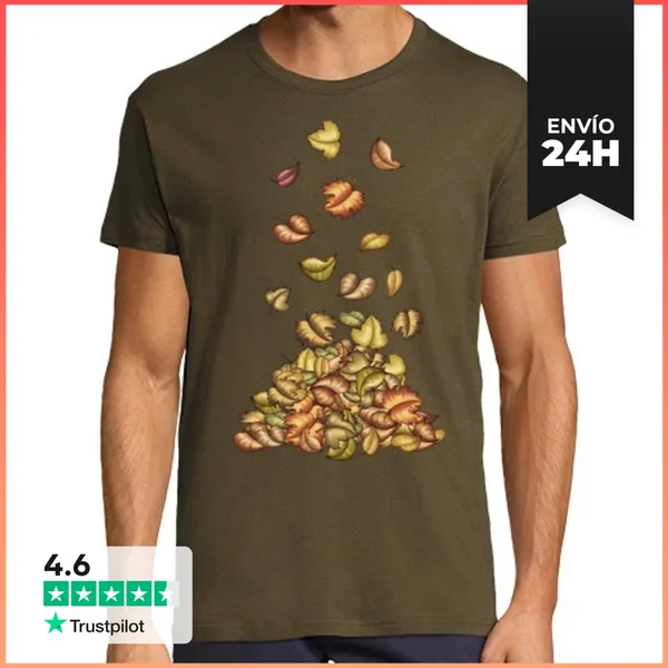 Camiseta Hombre Clásica Autumn Is Coming LaTostadora