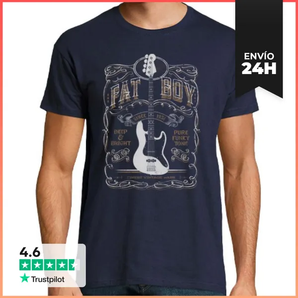 Camiseta Hombre Clásica Fat Boy Jazz LaTostadora