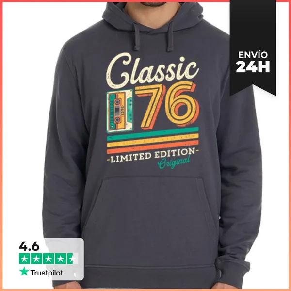 Sudadera Unisex Con Capucha Classic 1976 LaTostadora