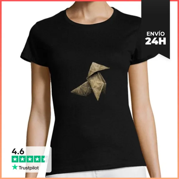 Camiseta Mujer Clásica Heavy Rain (Origami) LaTostadora