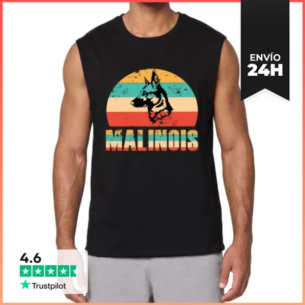 Camiseta Sin Mangas Perro Malinois LaTostadora