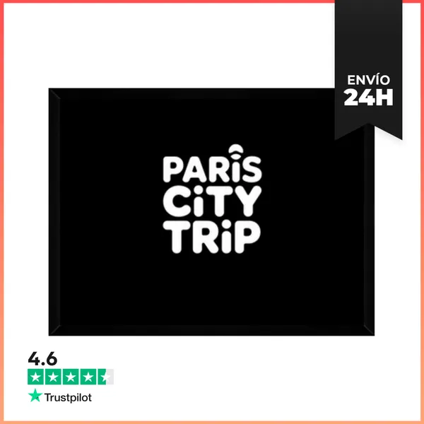 Cuadro Con Marco Horizontal Viaje A La Ciudad De París Francia