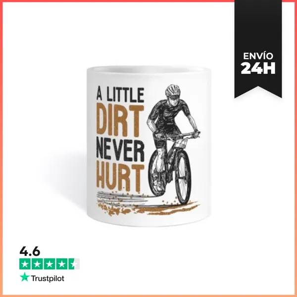Taza Bicicleta De Montaña Un Poco De Tierra LaTostadora