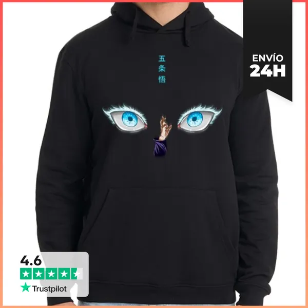 Sudadera Unisex Con Capucha Satoru Gojo, Jujutsu Kaisen
