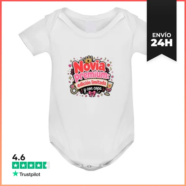 Body Bebé Novia Premium Edición Limitada Y Con Copa LaTostadora