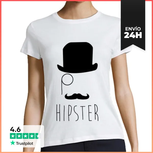 Camiseta Mujer Clásica Hipster - Chica LaTostadora