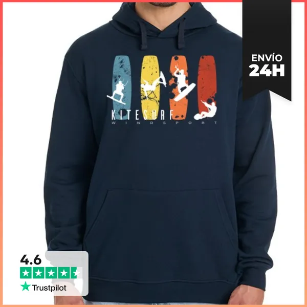 Sudadera Unisex Con Capucha Kite Surf LaTostadora