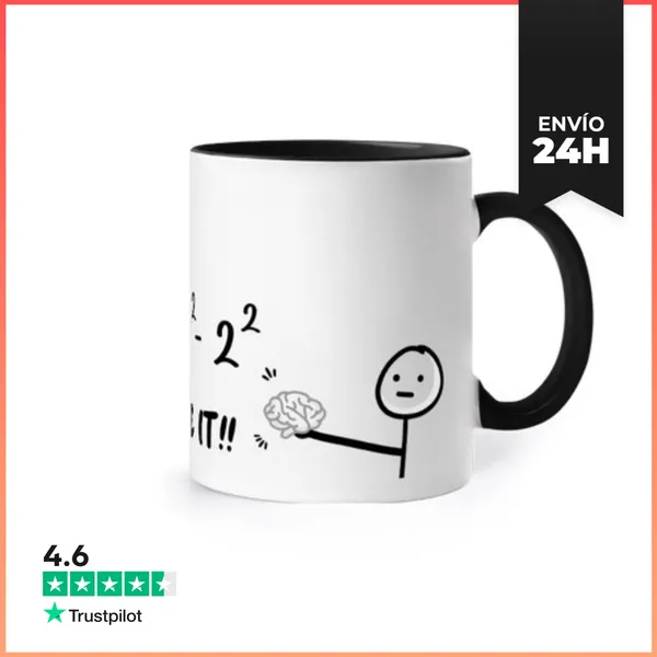 Taza De Colores Please Use Your Brain Taza Humor Matemáticas