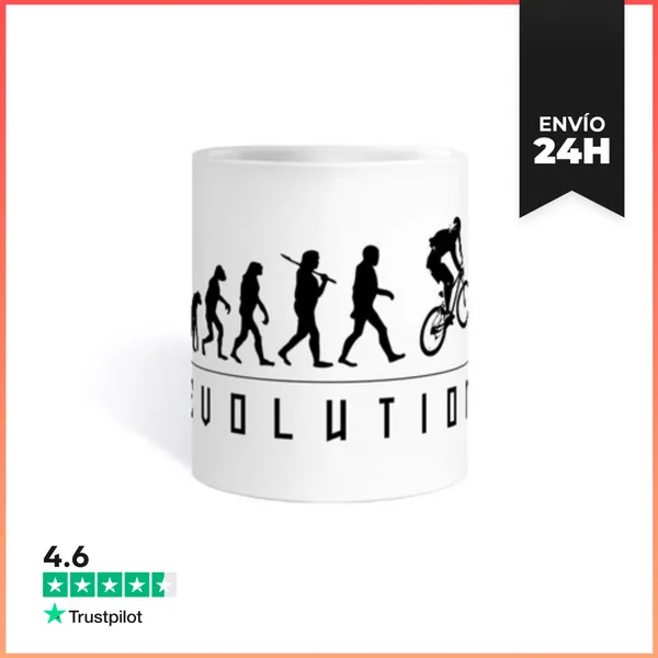 Taza Evolution MTB Negro LaTostadora