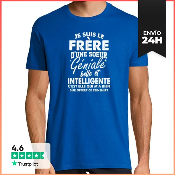 Camiseta Hombre Clásica Camiseta De Hermano Idea De Regalo De H
