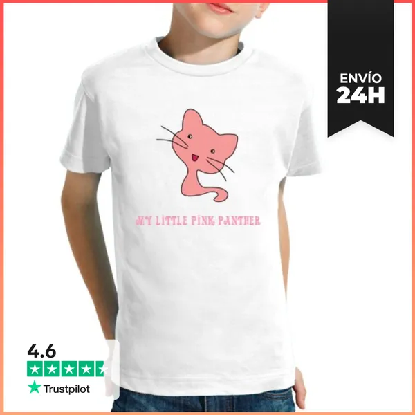 Camiseta Clásica Para Niños Little Pink Panther LaTostadora