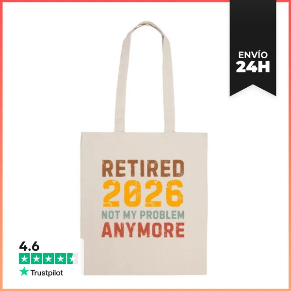 Bolsa De Tela Jubilado 2026 LaTostadora