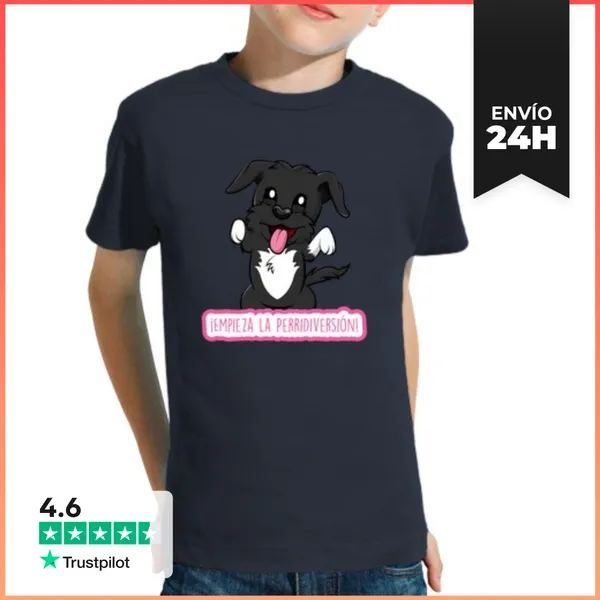 Camiseta Clásica Para Niños Lana Diversión Manga Corta