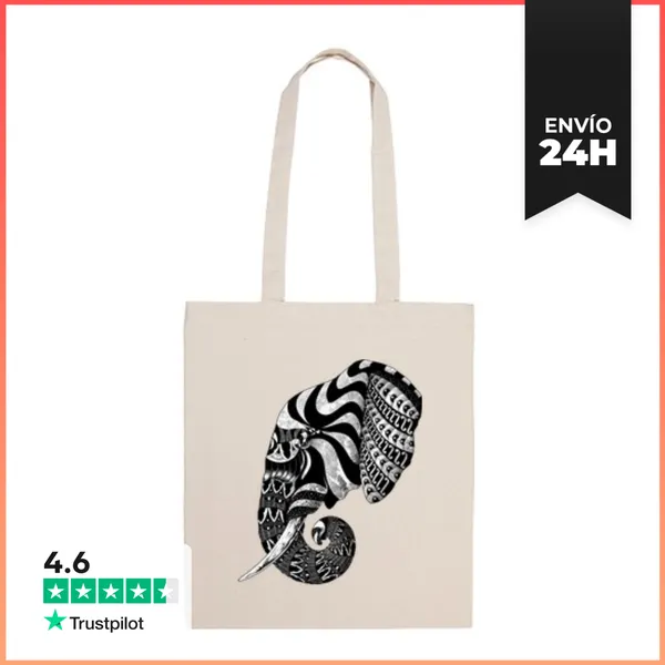 Bolsa De Tela Elefante Adornado LaTostadora