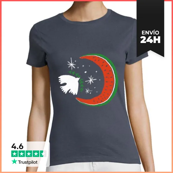 Camiseta Mujer Clásica CAMISETA MUJER PAZ JUSTA LaTostadora