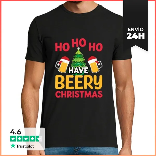 Camiseta Hombre Clásica Regalos De Navidad Divertidos Navidad C