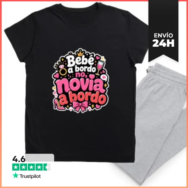 Pijama Bebé A Bordo No, Novia A Bordo LaTostadora