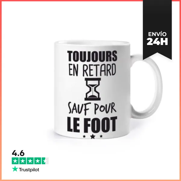 Taza Tarde Fútbol Fútbol Regalo Humor LaTostadora