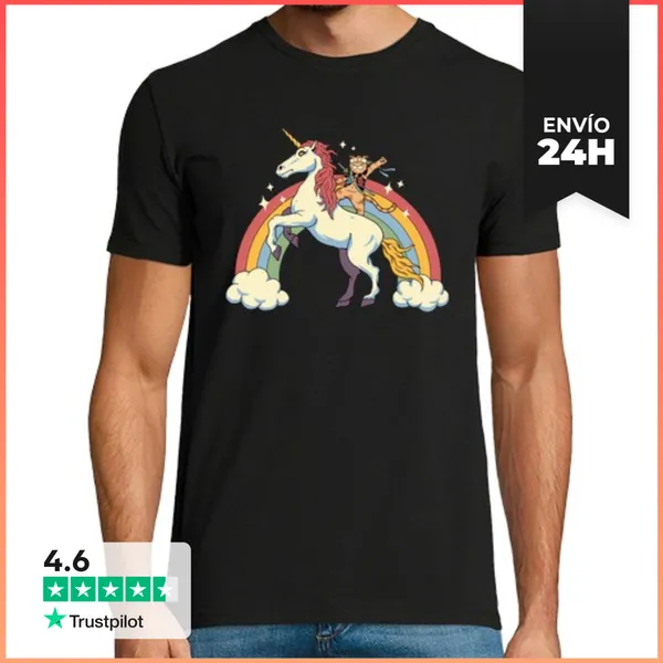 Camiseta Hombre Clásica Catana De Unicornio LaTostadora