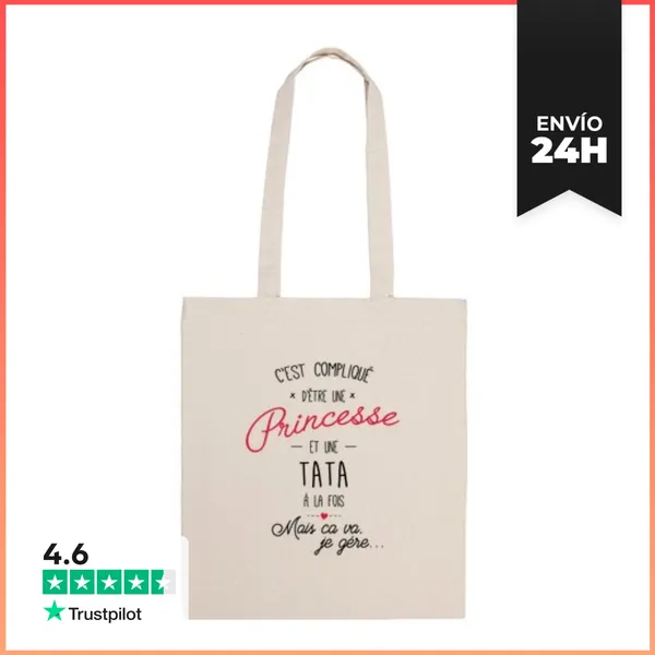 Bolsa De Tela Princesa Y Tata LaTostadora