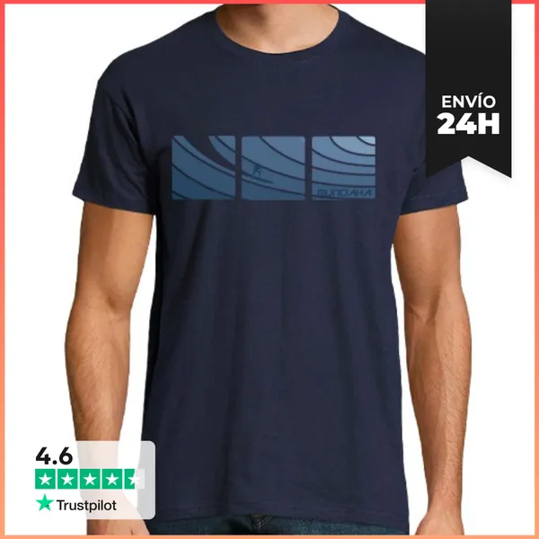 Camiseta Hombre Clásica Mundaka Long Wave LaTostadora