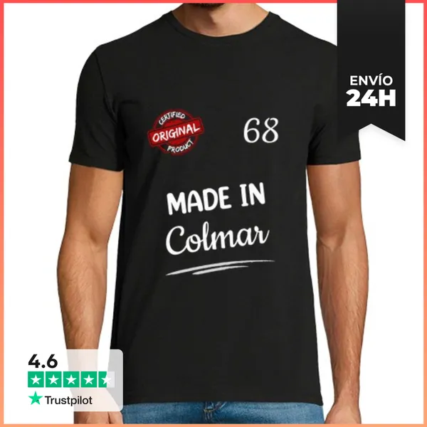 Camiseta Hombre Clásica Hecho En Colmar LaTostadora