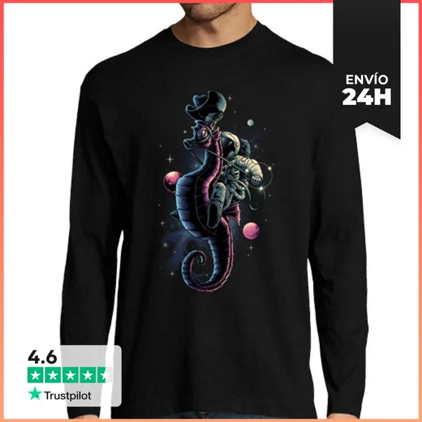 Camiseta Hombre Manga Larga Cosmoboy LaTostadora