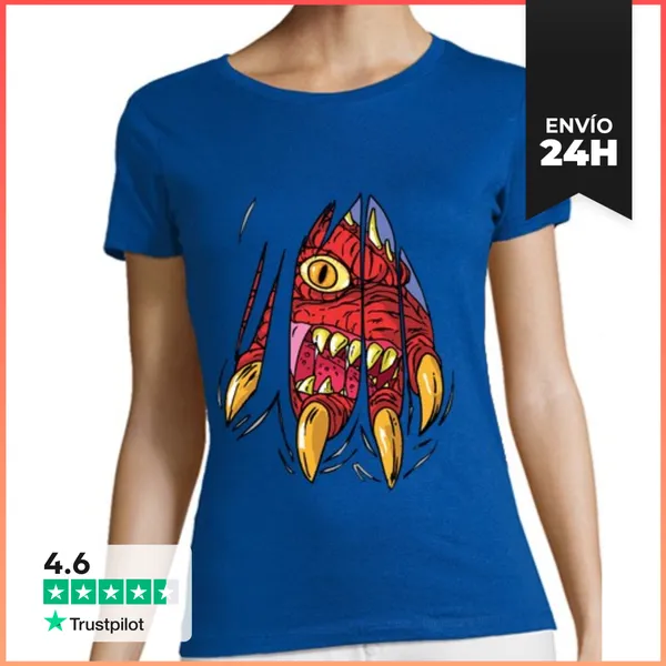 Camiseta Mujer Clásica DRAGON ROJO LaTostadora