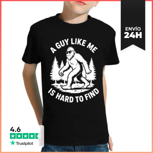 Camiseta Clásica Para Niños A GUY LIKE ME IS HARD TO FIND BIGFOOT