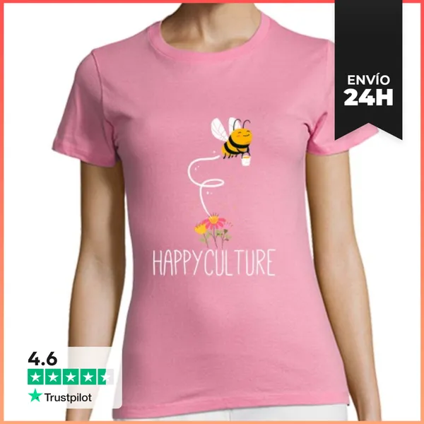 Camiseta Mujer Clásica Cultura Feliz LaTostadora