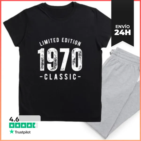 Pijama Año De Nacimiento Clásico 1970 LaTostadora