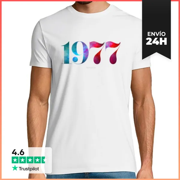 Camiseta Hombre Clásica Camiseta Nací En 1977 LaTostadora