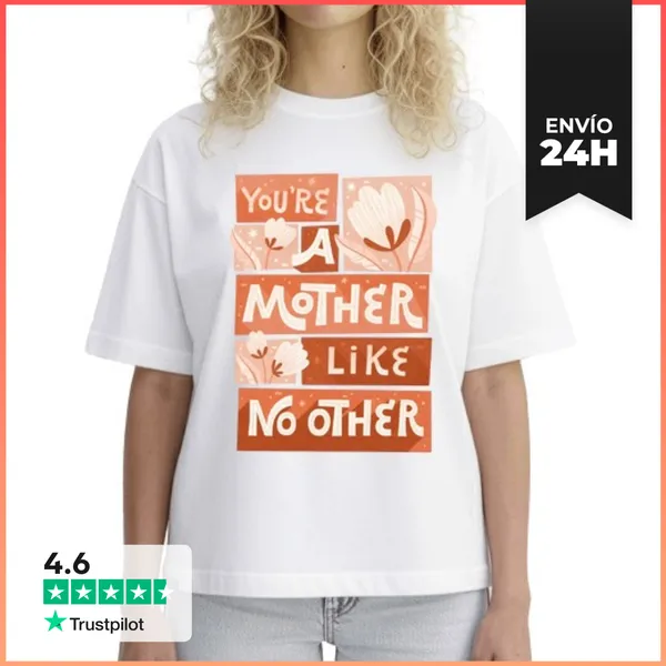 Camiseta Mujer Boxy No Hay Otra Mama Igual LaTostadora