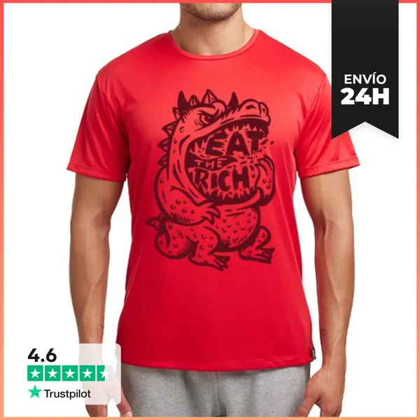 Camiseta Deportiva Hombre Eat The Rich LaTostadora