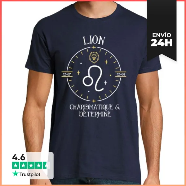 Camiseta Hombre Clásica León - Carismático Y Decidido LaTostadora