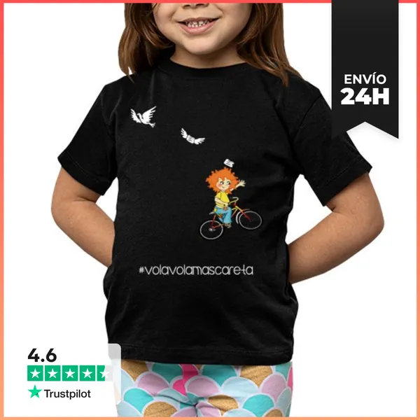 Camiseta Clásica Para Niños Vola Mascareta Htg Blanco, Niño Manga