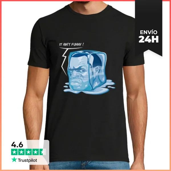 Camiseta Hombre Clásica Cubo De Hielo LaTostadora