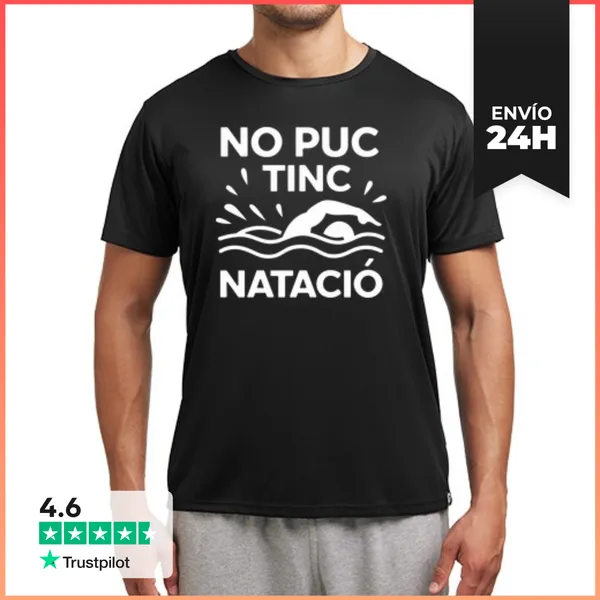 Camiseta Deportiva Hombre No Puc Tinc Natació LaTostadora