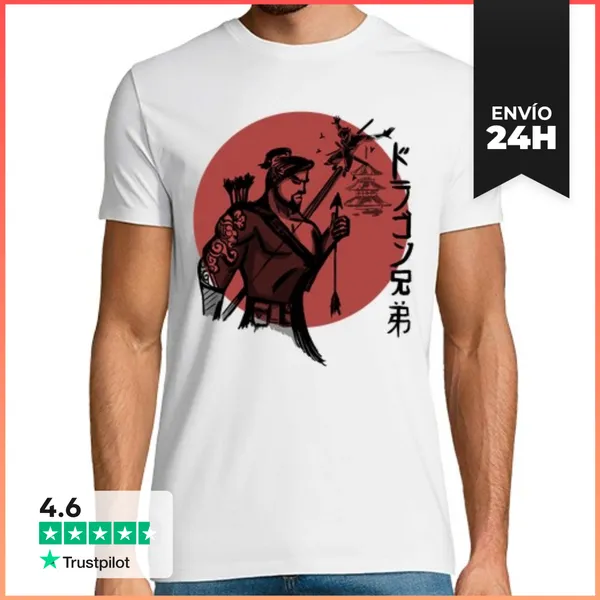 Camiseta Hombre Clásica Hermanos Dragon LaTostadora
