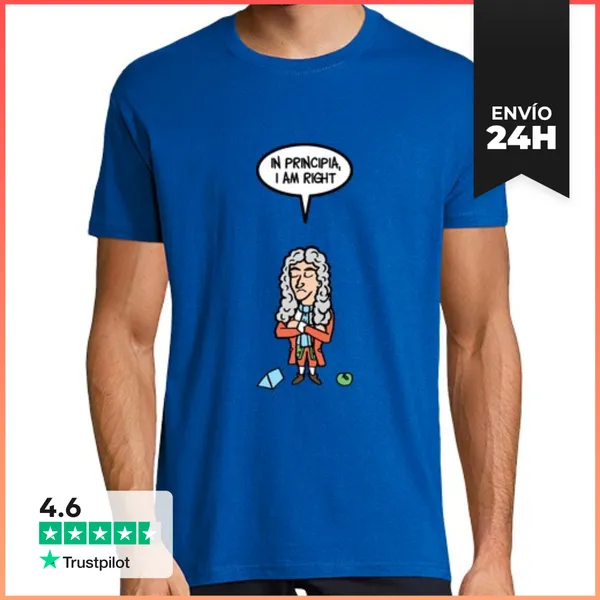 Camiseta Hombre Clásica Isaac Newton LaTostadora