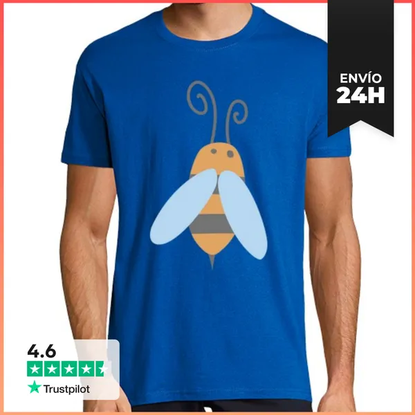 Camiseta Hombre Clásica Abeja LaTostadora